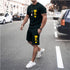 Men's Sports Casual Simple Fashion Short-sleeved Two-piece Suit